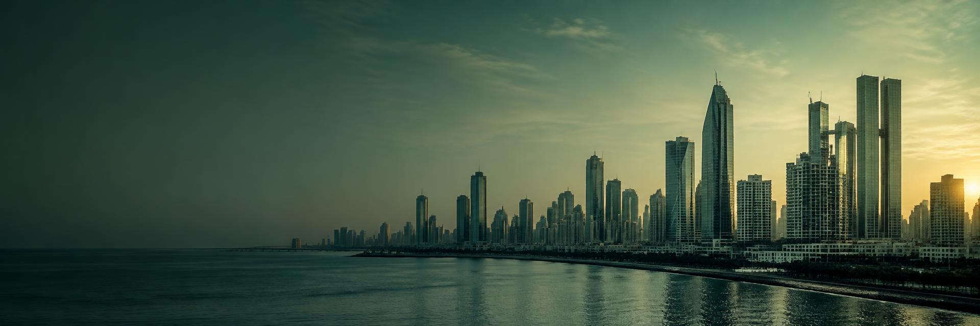Mumbai’s financial skyline at dawn